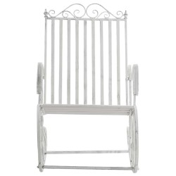 Juego de 2 mecedoras Smilla blancas antiguas