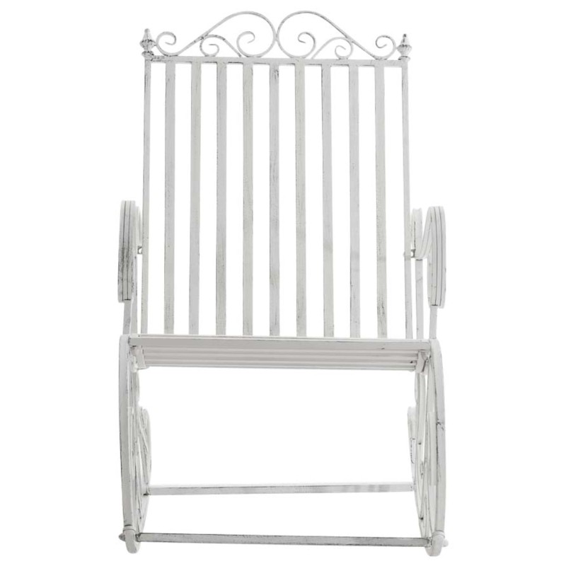 Juego de 2 mecedoras Smilla blancas antiguas