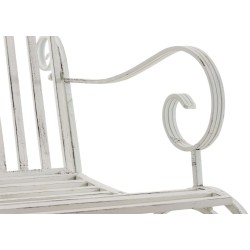 Juego de 2 mecedoras Smilla blancas antiguas