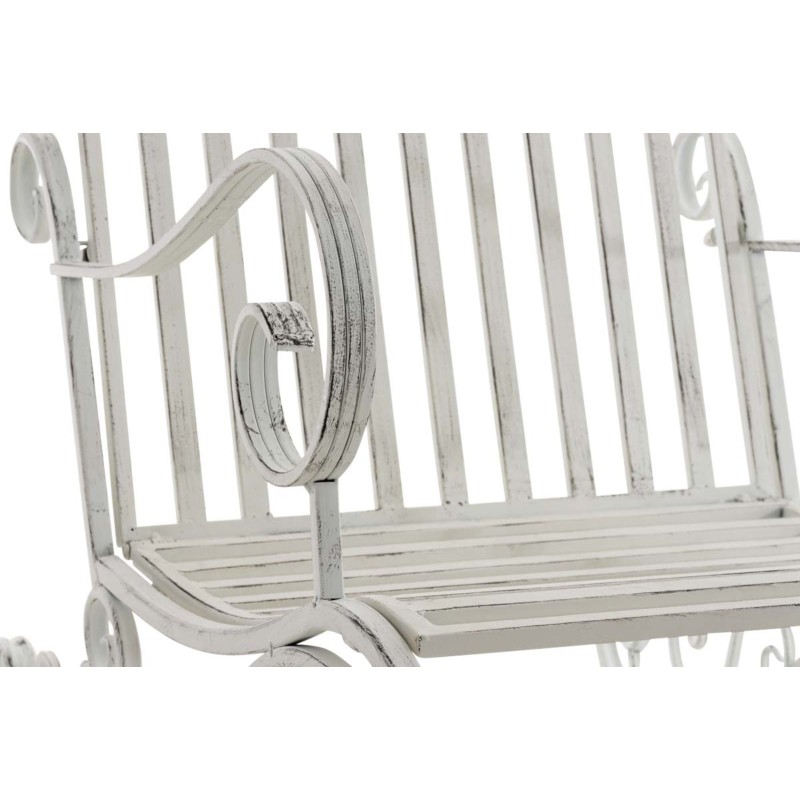 Juego de 2 mecedoras Smilla blancas antiguas