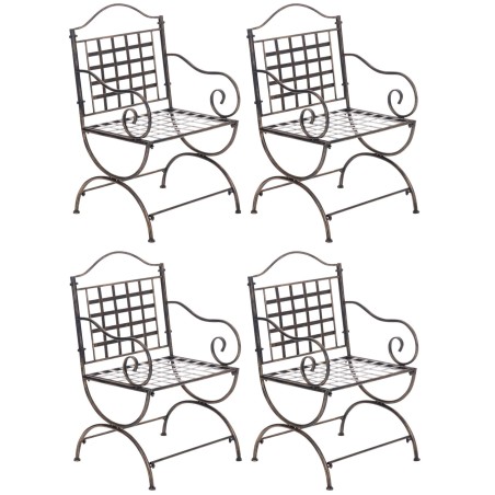 Juego de 4 sillas Lotta de bronce