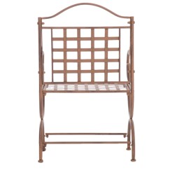 Juego de 4 sillas Lotta, color marrón antiguo