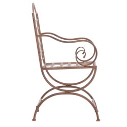 Juego de 4 sillas Lotta, color marrón antiguo