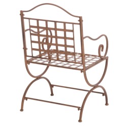 Juego de 4 sillas Lotta, color marrón antiguo