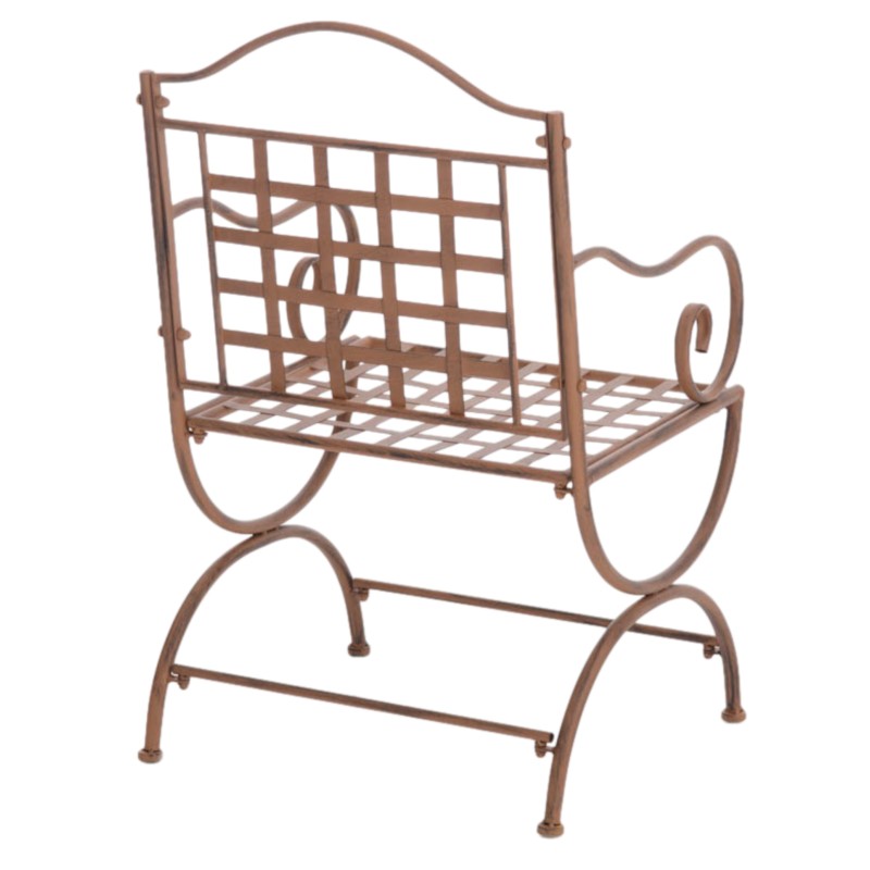 Juego de 4 sillas Lotta, color marrón antiguo