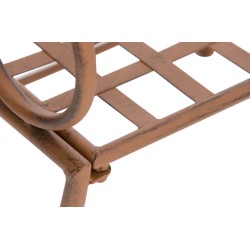 Juego de 4 sillas Lotta, color marrón antiguo