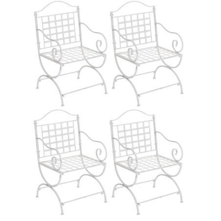 Juego de 4 sillas Lotta en blanco antiguo