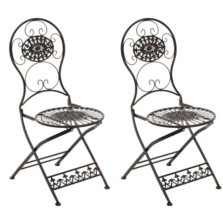 Juego de 2 sillas Mani de bronce