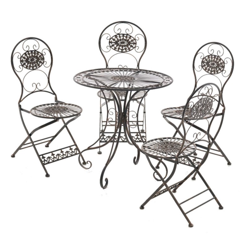 Juego de 2 sillas Mani de bronce