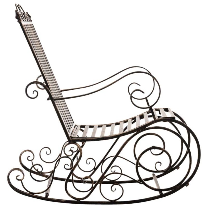 Juego de 2 mecedoras Smilla de bronce