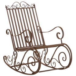 Juego de 2 mecedoras Smilla marrones