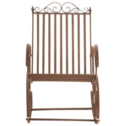 Juego de 2 mecedoras Smilla marrones