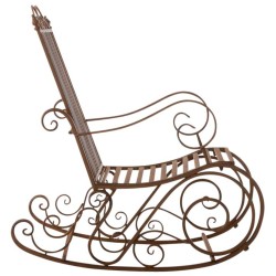 Juego de 2 mecedoras Smilla marrones