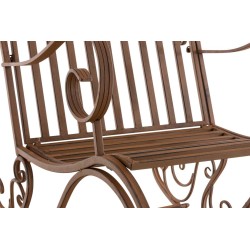 Juego de 2 mecedoras Smilla marrones