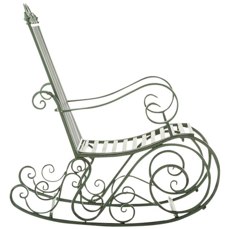 Juego de 2 mecedoras Smilla en verde antiguo