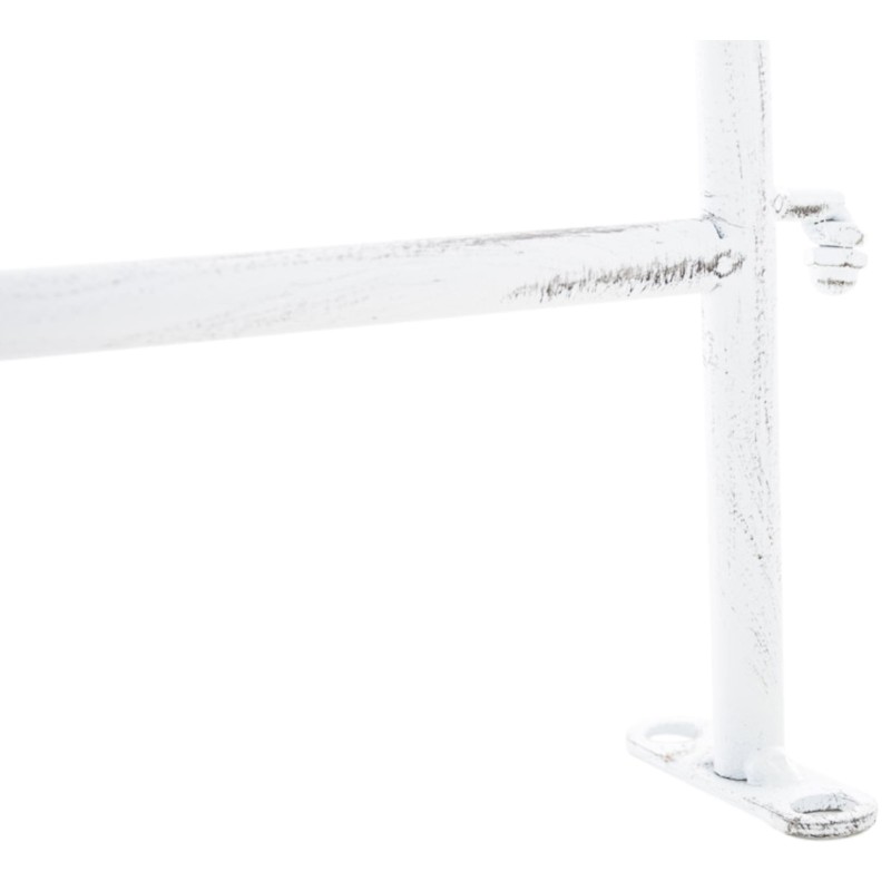 Juego de 4 vallas de jardín para acelgas blancas antiguas