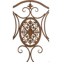 Juego de 2 sillas Sibell, color marrón antiguo