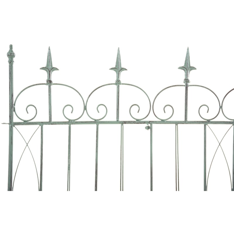 Juego de 4 vallas de jardín para acelgas verdes antiguas