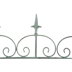 Juego de 4 vallas de jardín para acelgas verdes antiguas