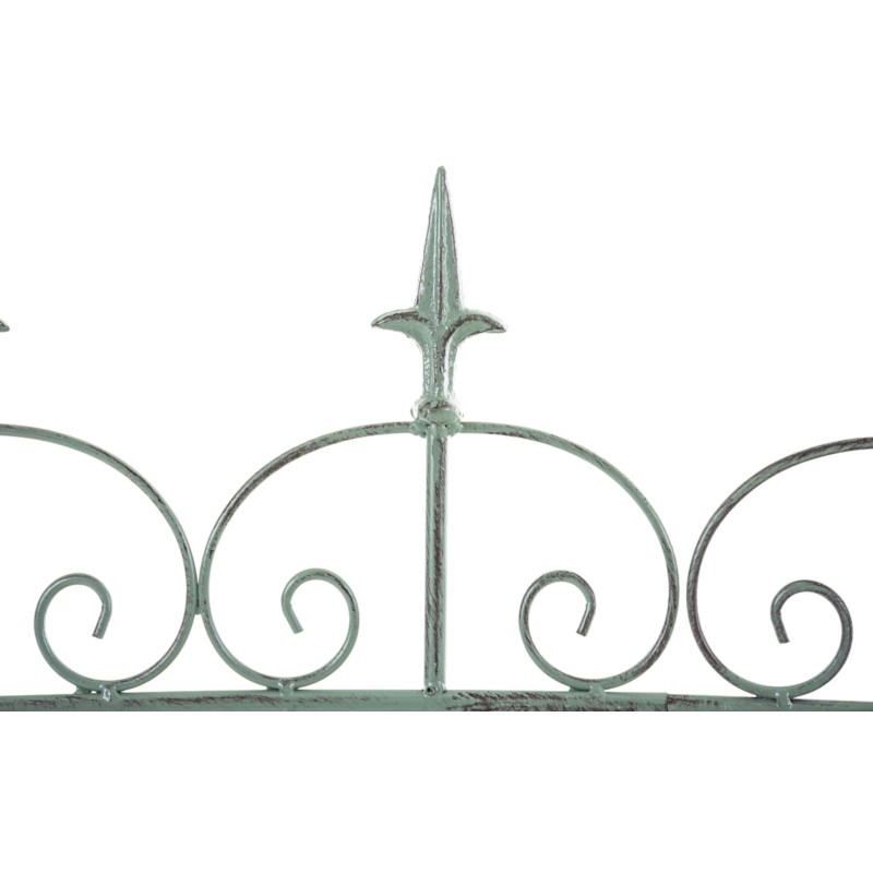 Juego de 4 vallas de jardín para acelgas verdes antiguas