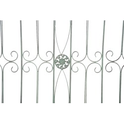 Juego de 4 vallas de jardín para acelgas verdes antiguas