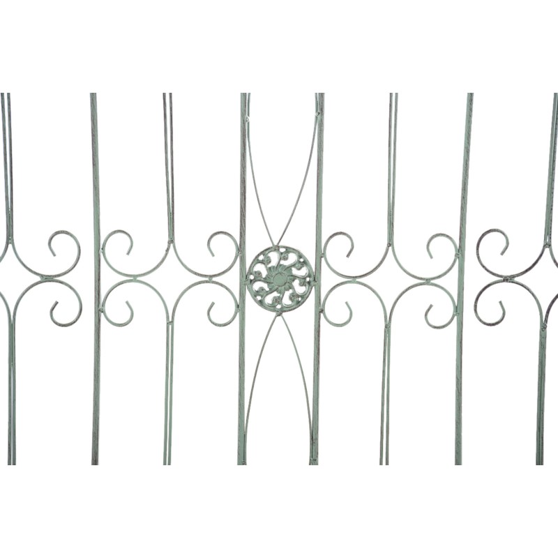 Juego de 4 vallas de jardín para acelgas verdes antiguas