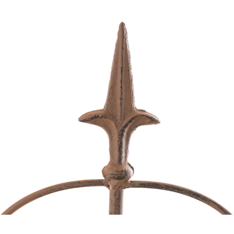 Juego de 4 vallas de jardín para acelgas suizas marrones antiguas.