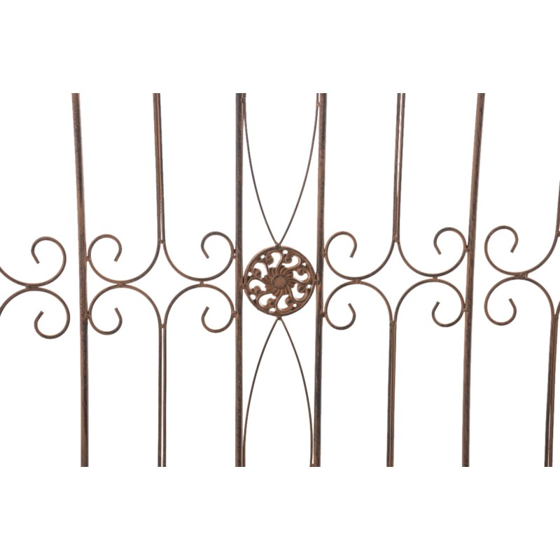 Juego de 4 vallas de jardín para acelgas suizas marrones antiguas.