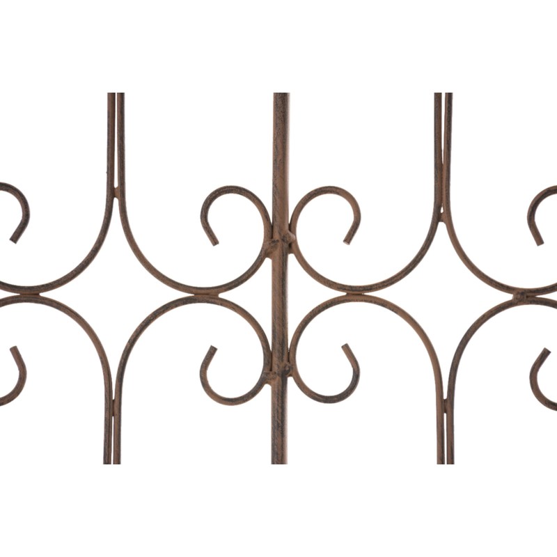 Juego de 4 vallas de jardín para acelgas suizas marrones antiguas.