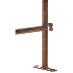 Juego de 4 vallas de jardín para acelgas suizas marrones antiguas.