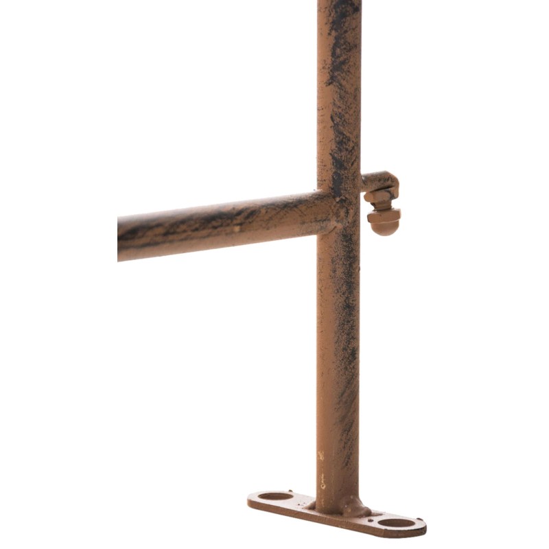 Juego de 4 vallas de jardín para acelgas suizas marrones antiguas.