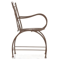 Juego de 2 sillas Sheela, color marrón antiguo