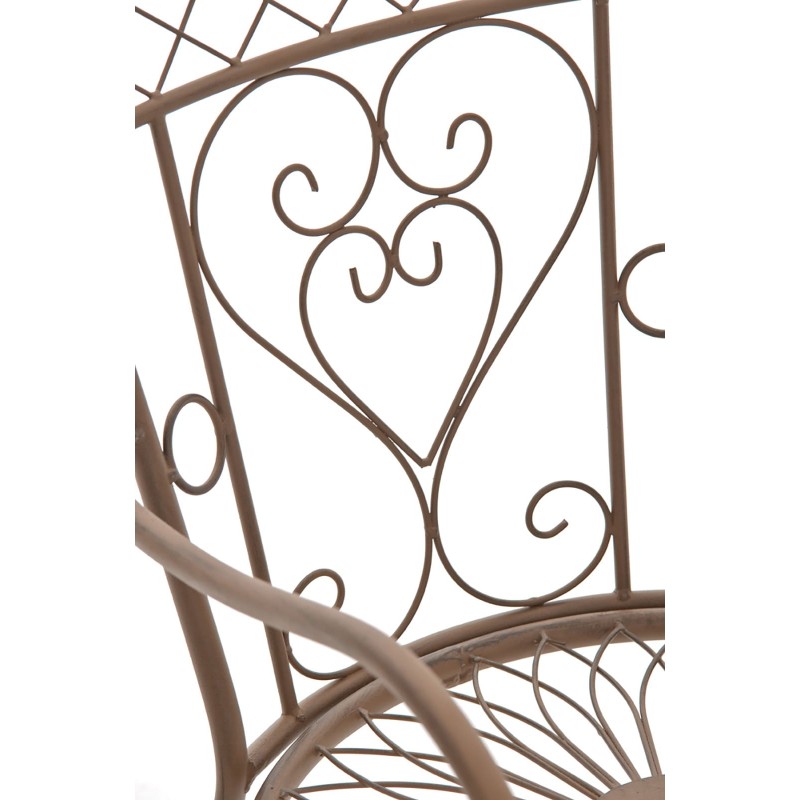 Juego de 2 sillas Sheela, color marrón antiguo