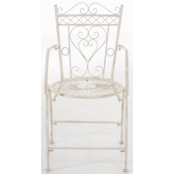 Juego de 2 sillas Sheela en color crema antiguo