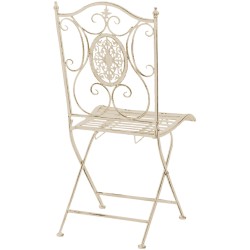 Juego de 2 sillas Sibell en color crema antiguo