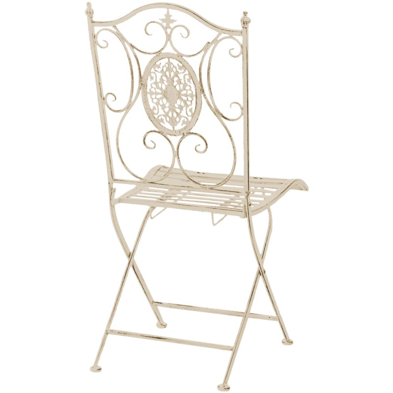 Juego de 2 sillas Sibell en color crema antiguo