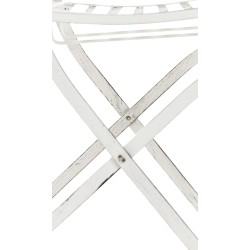 Juego de 2 sillas Sibell, color blanco antiguo