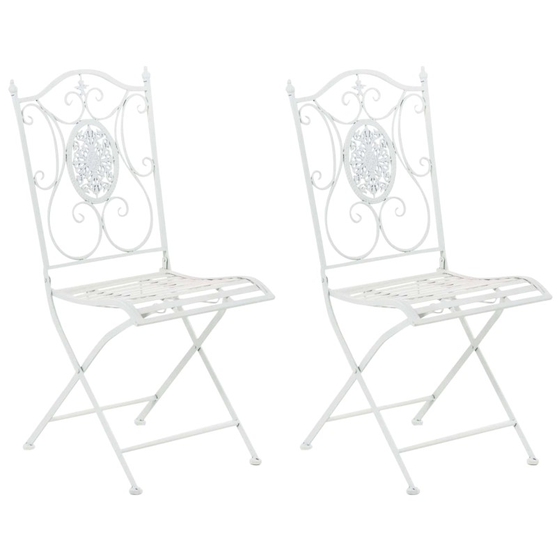 Juego de 2 sillas blancas Sibell