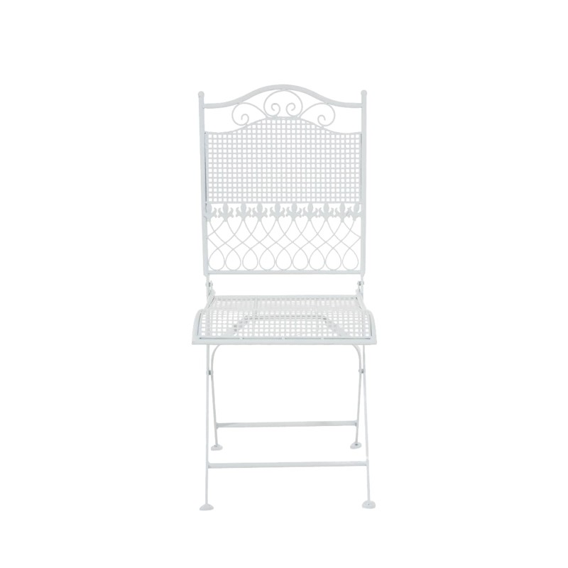 Juego de 2 sillas de jardín blancas Kiran