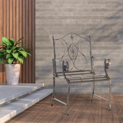 Juego de 2 sillas de jardín Punjab de bronce