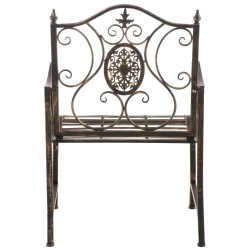 Juego de 2 sillas de jardín Punjab de bronce