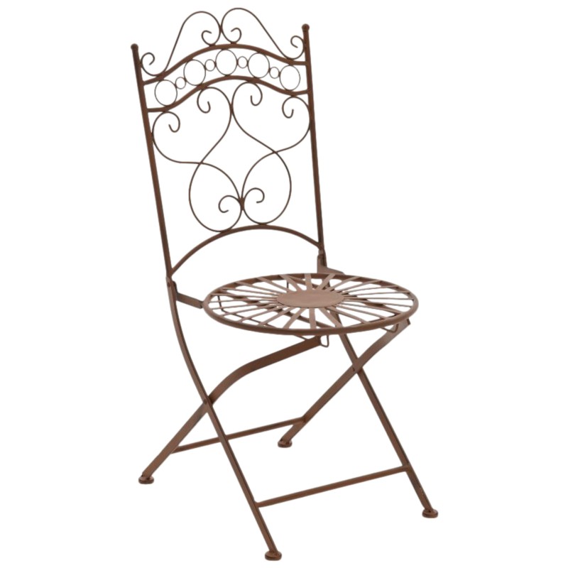 Juego de 2 sillas Indra, color marrón antiguo