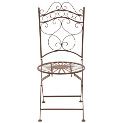 Juego de 2 sillas Indra, color marrón antiguo