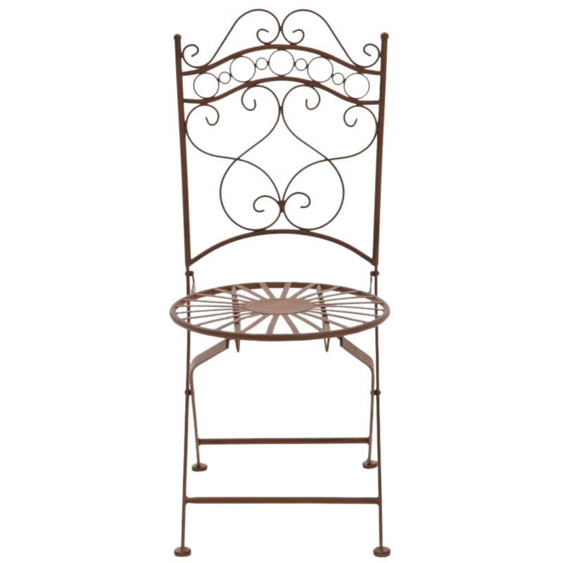 Juego de 2 sillas Indra, color marrón antiguo