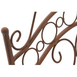 Juego de 2 sillas Indra, color marrón antiguo