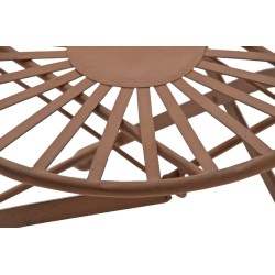 Juego de 2 sillas Indra, color marrón antiguo