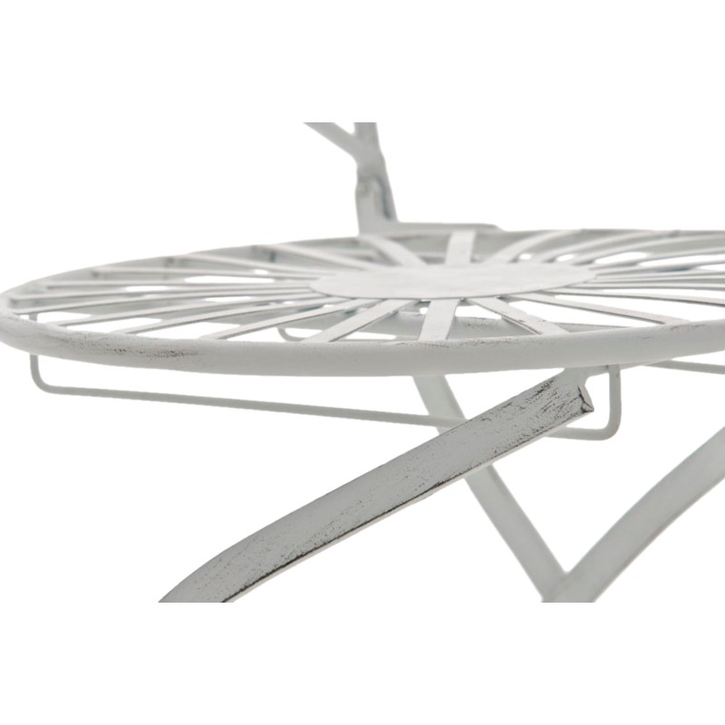 Juego de 2 sillas Indra, color blanco antiguo