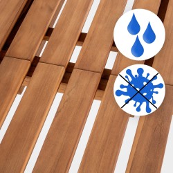 Banco Orlando de teca de 150 cm