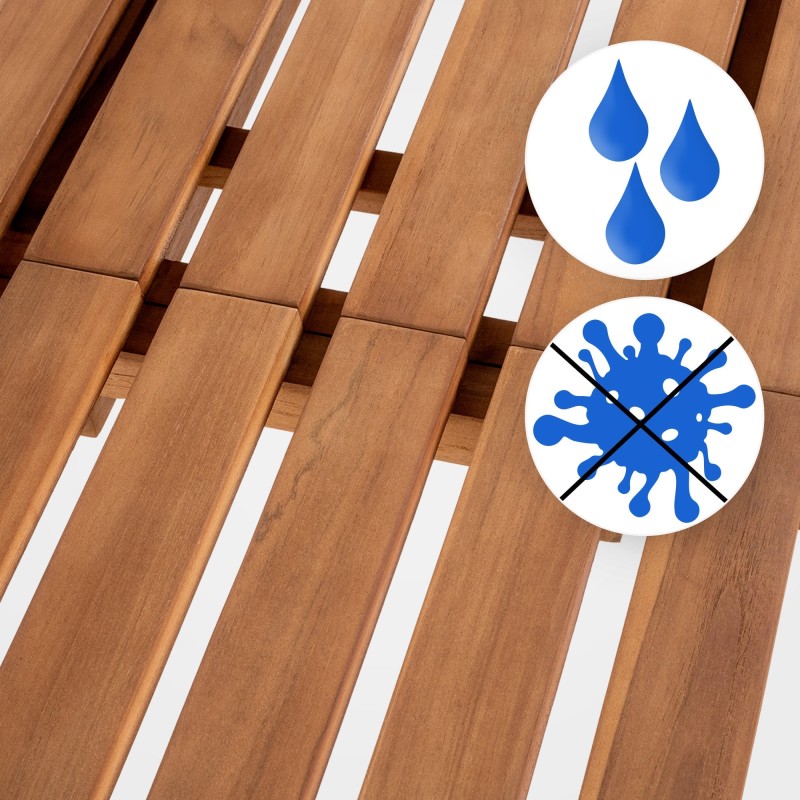 Banco Orlando de teca de 150 cm