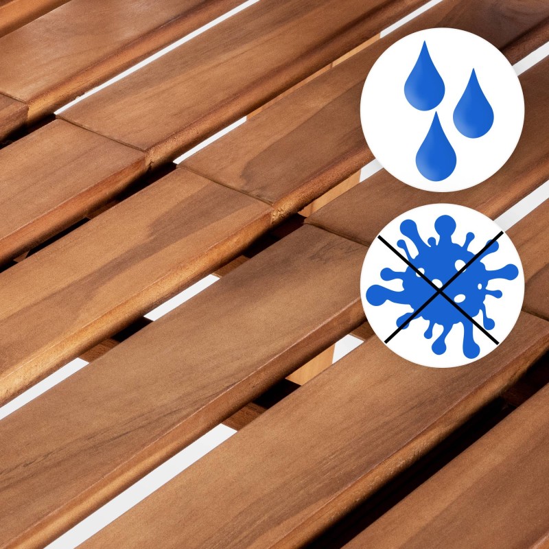 Banco de teca Luka de 150 cm